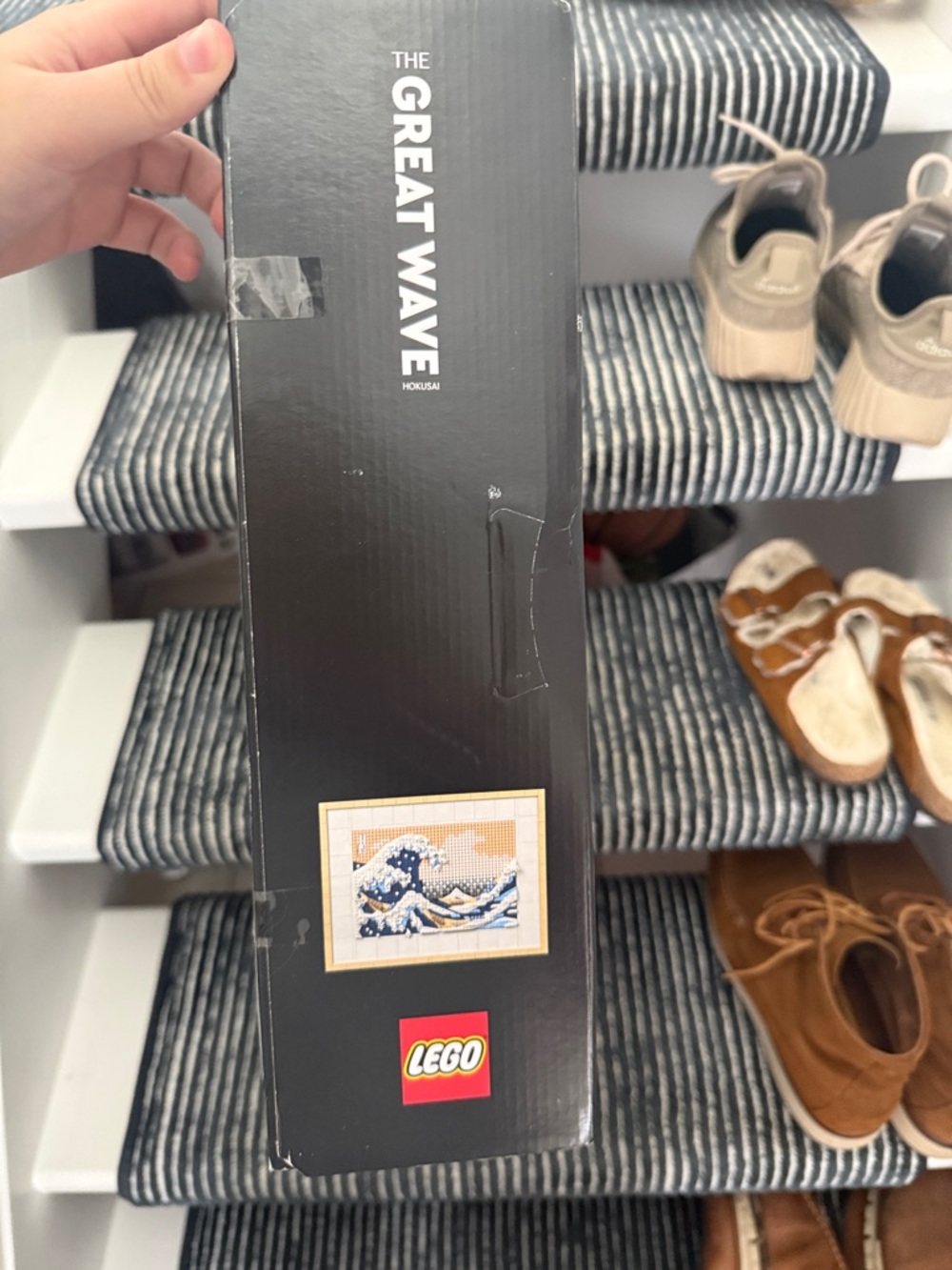 Lego Great Wave Mosaic Art Set - Black, Blue, Peach & Tan Box - Picture 4 of 5